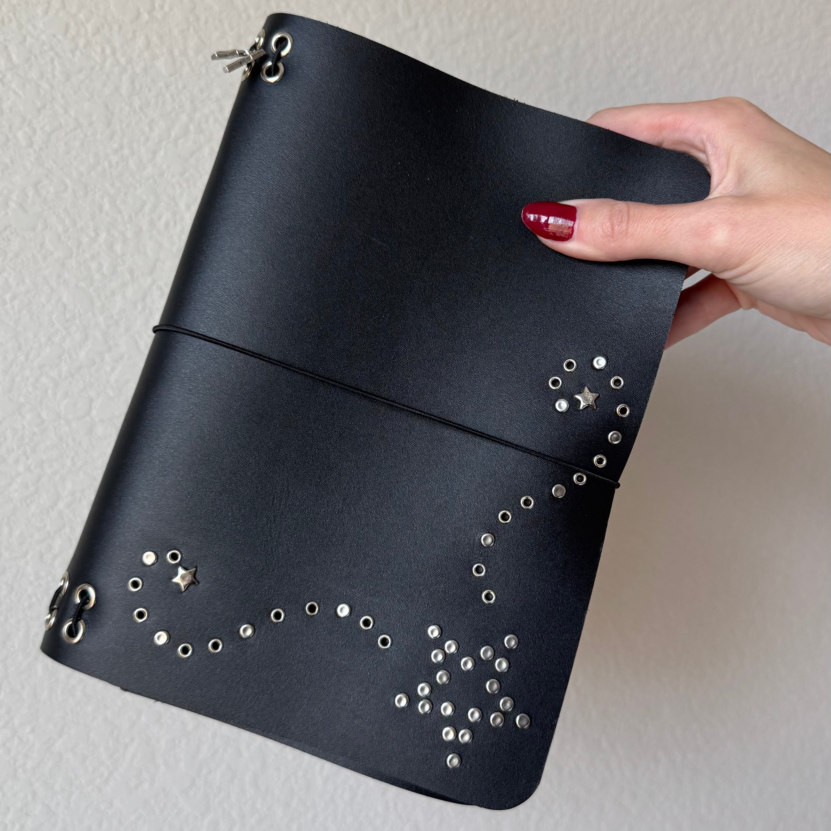 A5 Star/Spiral Leather Journal