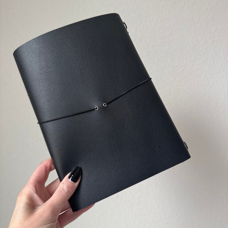 A5 Star Studded Leather Journal