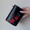 A6Pocket Red Star Leather Journal