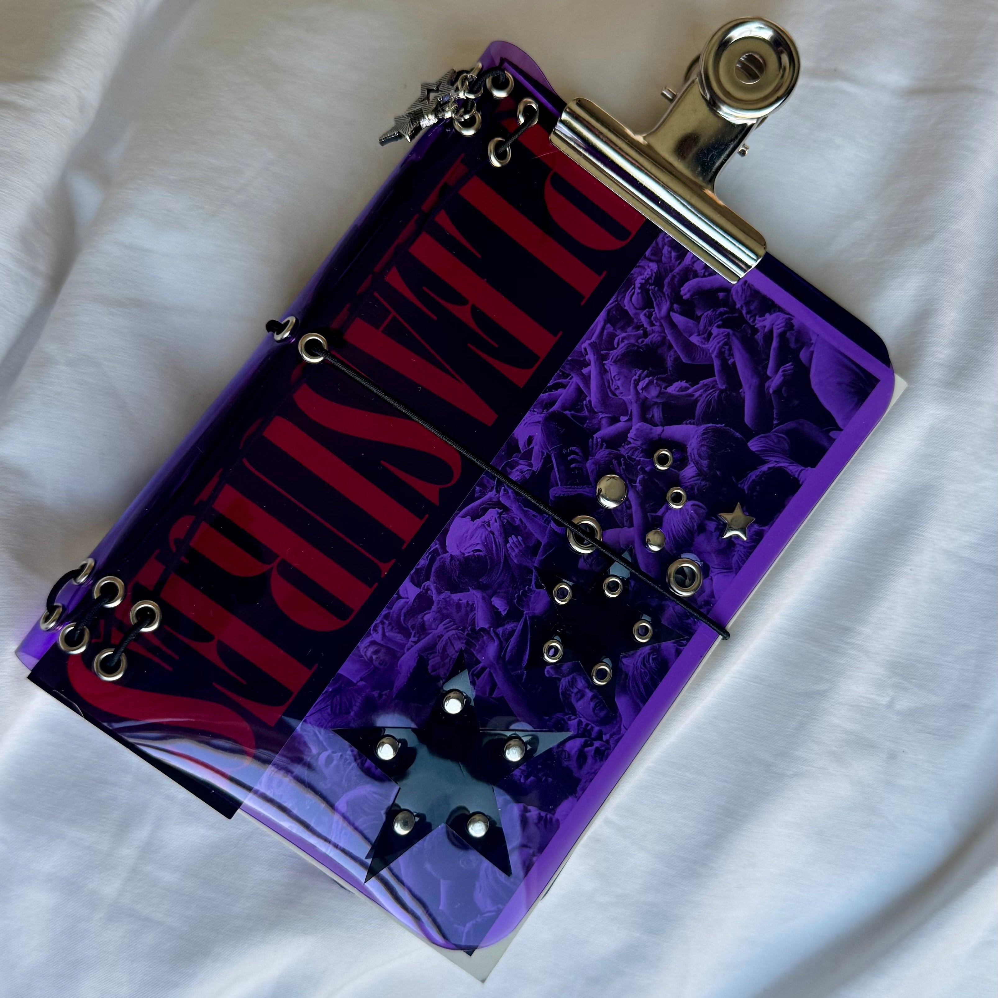 A6Pocket Vinyl Transparent Purple Journal