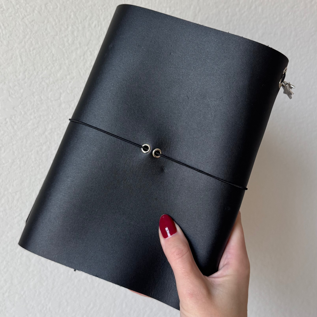 A5 Star/Spiral Leather Journal