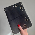 A5 Pierced Corner Grommet Leather Journal