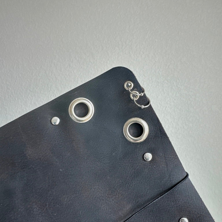 A5 Pierced Corner Grommet Leather Journal