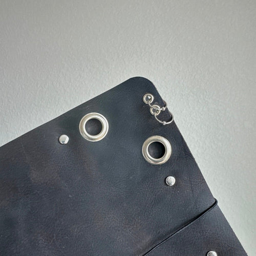 A5 Pierced Corner Grommet Leather Journal