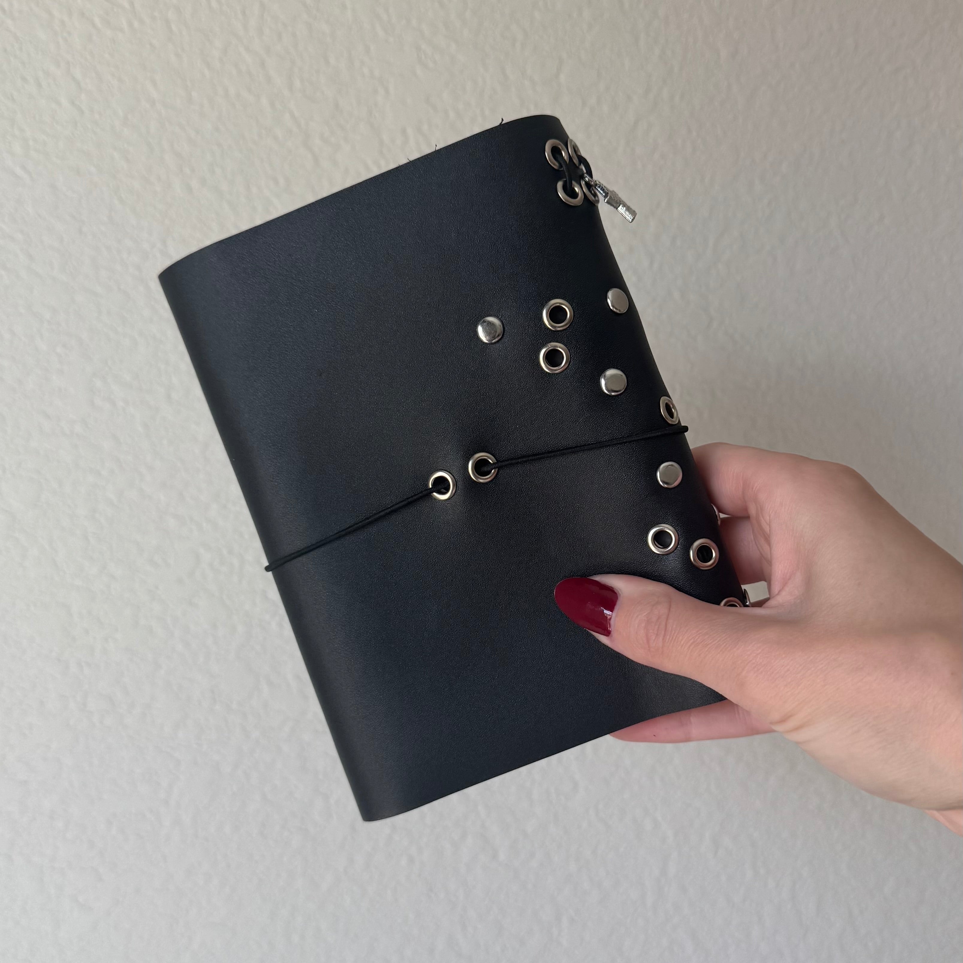 A6 Stud/Grommet Big Star Leather Journal