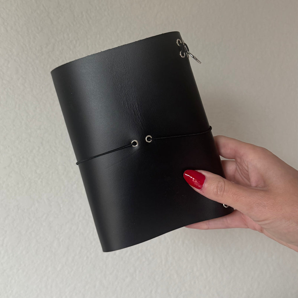A6 Little Star Studs Leather Journal