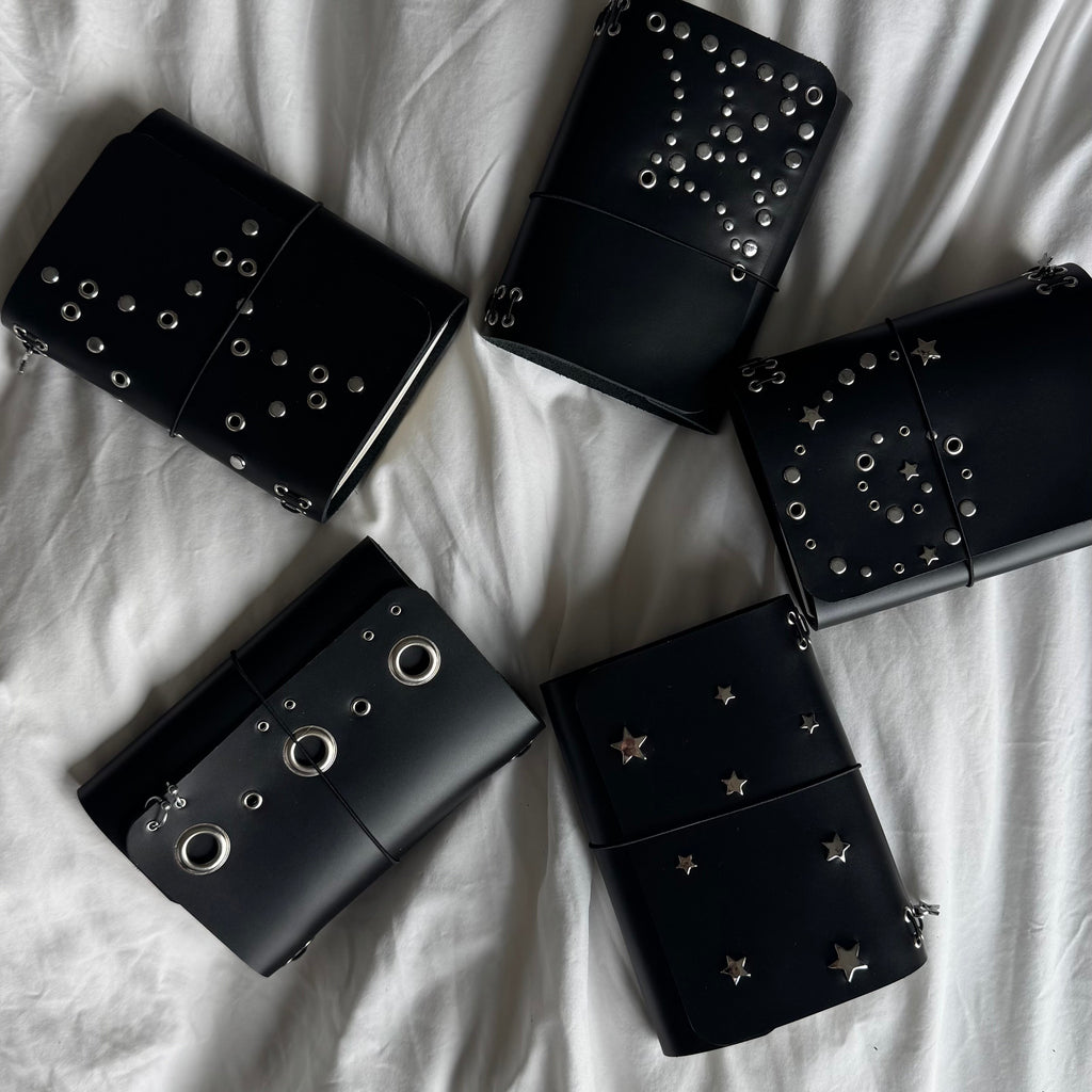 A6 Spiderweb Leather Journal